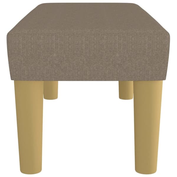 Bänk taupe 70x30x30 cm tyg