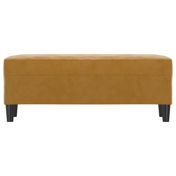 bænk 100x35x41 cm velour brun