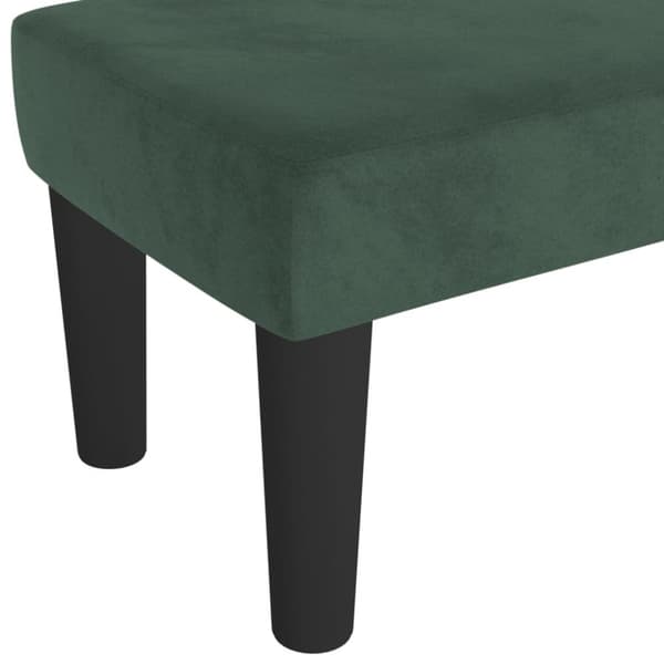Bänk mörkgrön 70x30x30 cm sammet