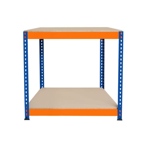 Workbench for Garage S-Rax 2 or 3 Levels Capacity per Level 300kg Screwless Assembly Reinforced Support Beams Rubber Feet Arbetsbänk S-Rax med 2 nivåer - 90cm x 60cm x 90cm