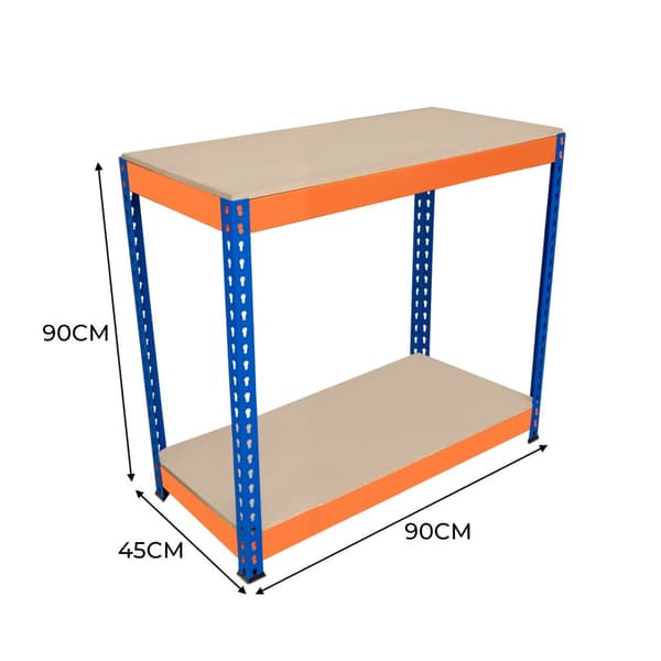 Workbench for Garage S-Rax 2 or 3 Levels Capacity per Level 300kg Screwless Assembly Reinforced Support Beams Rubber Feet
