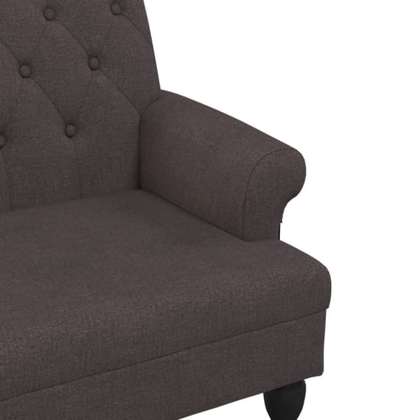 Bänk med ryggstöd mörkbrunt 120x62x75,5 cm mörkgrå
