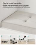 Miniatyrbild 6 av 6: Bank - med lagringsutrymme - sammet - 38 × 110 × 38 cm