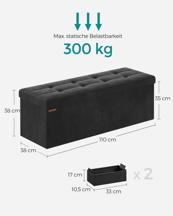 Penkki - säilytystila - käytävälle - muste -musta