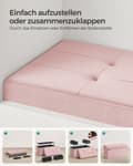 Miniatyrbild 6 av 6: Bank - med lagringsutrymme - upp till 300 kg - pastellrosa