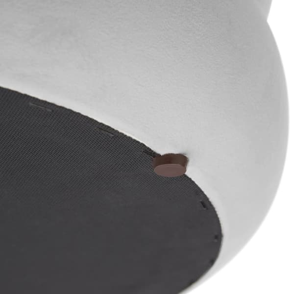 Puf Altu med stort opbevaringsrum - Velour look grå
