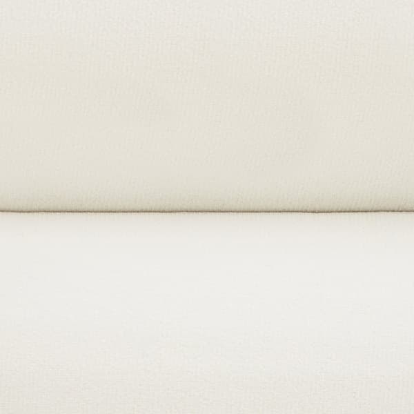 Puf Altu med stort opbevaringsrum - Velour look creme-hvid