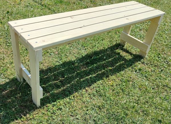 PARK BÄNK TRÄDGÅRD MASSIVT TRÄ POLEN