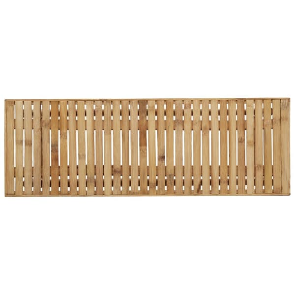 vidaXL Naturlig Bambu Bambu Medium Hållbar Utomhusbänk Rektangulär