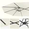 Miniatyrbild 6 av 6: Dubbel solparaply, SONGMICS, 460x270 cm, Beige