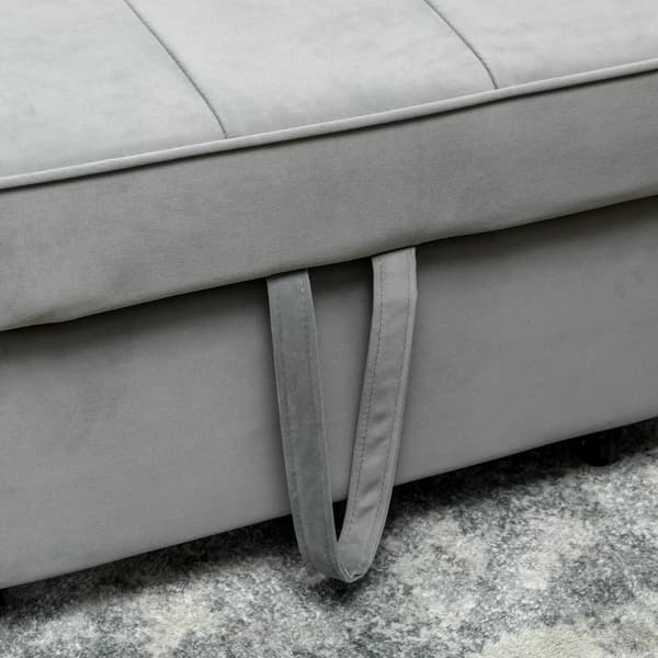 Bäddsoffa, 140.5x90.5x89 cm, Grå