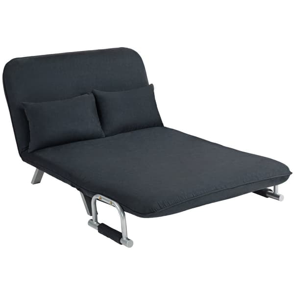 Bäddsoffa, 111x80x78 cm, Svart