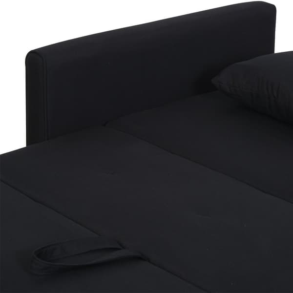 2-sits soffa med sovdel, 152x101x81 cm, Kolgrå