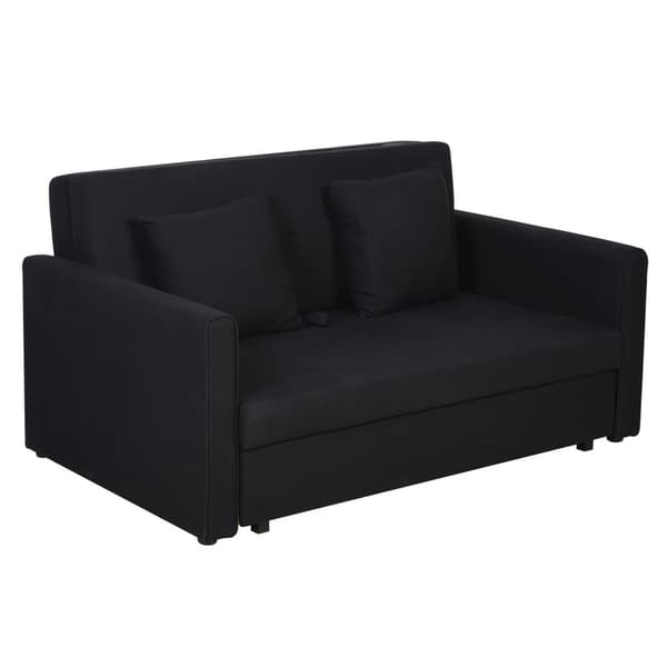 2-sits soffa med sovdel, 152x101x81 cm, Kolgrå