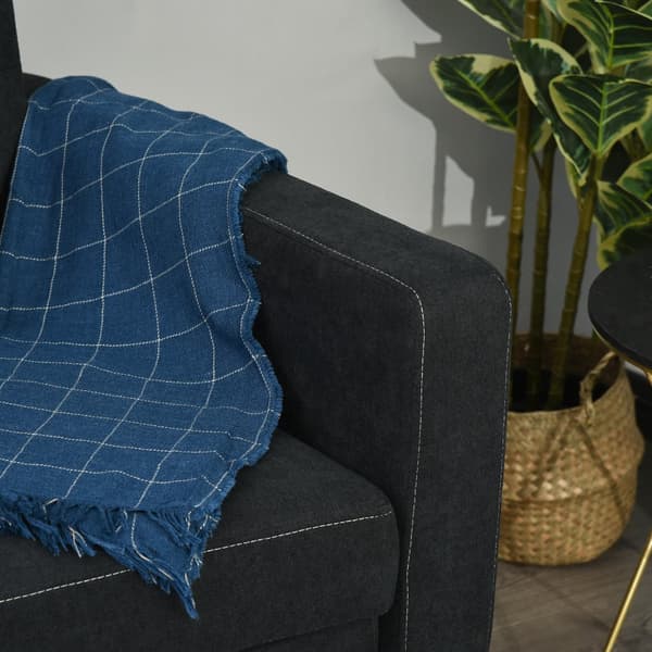 Bäddsoffa, 2-sits, 148x82x89 cm, Svart