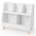 Pikkukuva 1 / 8: Lasten kirjahylly ja lelujärjestäjä, 31.5x14x28 tuumaa, valkoinen