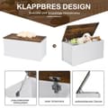 Pikkukuva 8 / 8: Arkku Penkki, 90x45x45.5 cm, Rustiikkinen Ruskea ja Valkoinen
