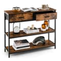 Miniatyrbillede 2 af 8: Konsolbord, 100x30x80 cm, Rustikt Brun