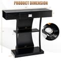 Miniatyrbillede 4 af 8: Konsolbord, 36x12x35 tommer, Brun