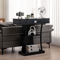 Miniatyrbillede 6 af 8: Konsolbord, 36x12x35 tommer, Brun