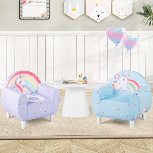 Barnsoffa, 55x41x54 cm, Lila