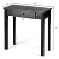 Miniatyrbillede 5 af 8: Konsolbord, 28x12x28 tommer, Sort