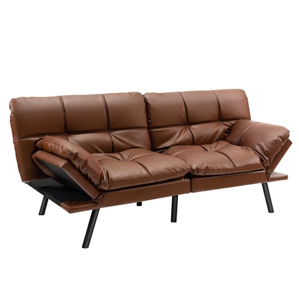 Bäddsoffa, 183x88x83 cm, Brun