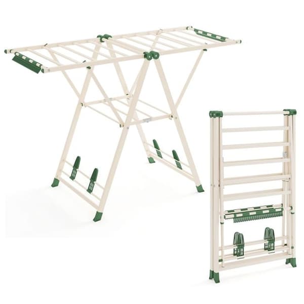 Vaateripustin, 141x56x99-148 cm, Beige