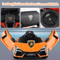 Miniatyrbillede 3 af 8: Elektrisk bil til børn, Lamborghini Revuelto, 105x60x40 cm, Orange