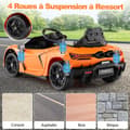Miniatyrbillede 4 af 8: Elektrisk bil til børn, Lamborghini Revuelto, 105x60x40 cm, Orange