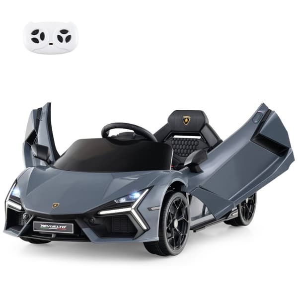 Elbil för barn, Lamborghini Revuelto, 105x60x40 cm, Grå