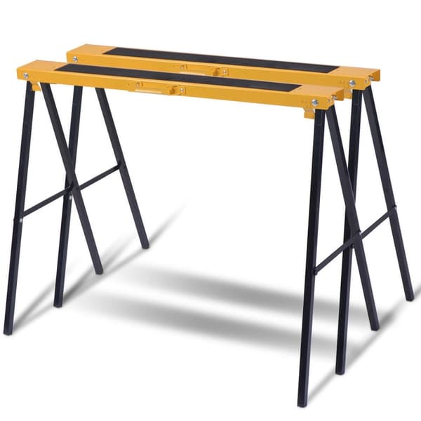 Sågbock, 39x19x31 tum, Svart och Gul
