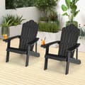 Miniatyrbillede 8 af 8: Adirondack Stol, 85x77x94 cm, Sort