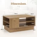 Miniatyrbillede 4 af 8: Kaffebord, 86x56x41 cm, Hvid