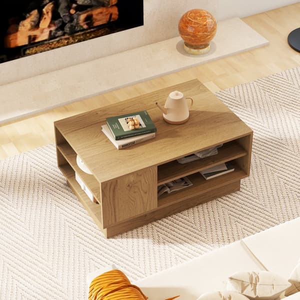 Kaffebord, 86x56x41 cm, Hvid