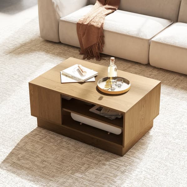 Kaffebord, 86x56x41 cm, Hvid