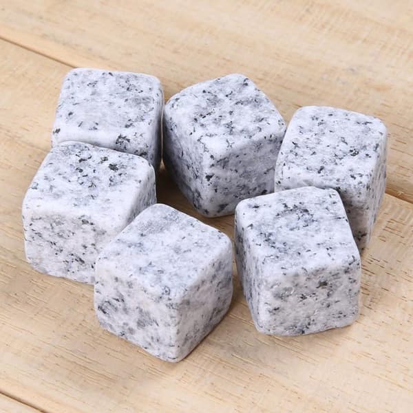 3set X 6st/set Whiskeyisstenar, återanvändbara isstenar för säkra drycker, med påse