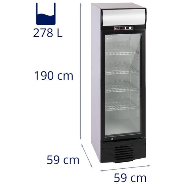 Royal Catering Flaskkylskåp - 278 l - LED