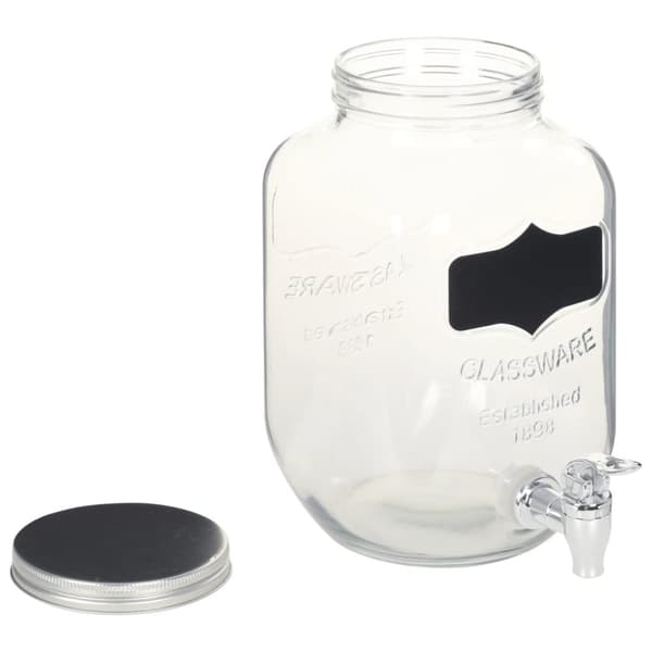 The Living Store Glasbehållare 2 st med stativ 2 x 4 L -  Dryckesautomater