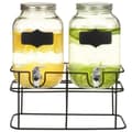 Miniatyrbild 2 av 7: The Living Store Glasbehållare 2 st med stativ 2 x 4 L -  Dryckesautomater