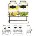 Miniatyrbild 1 av 7: The Living Store Glasbehållare 2 st med stativ 2 x 4 L -  Dryckesautomater