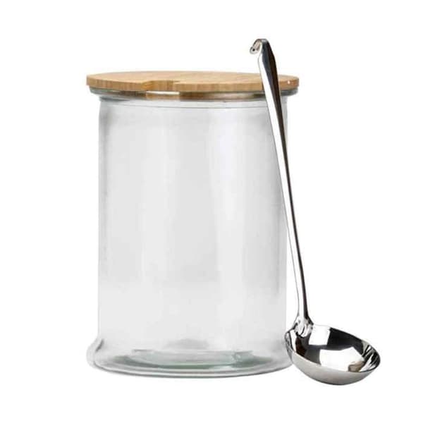 Dryckesbehållare - Okänt märke - 5 liter - Transparent - Med slev - 30,5 cm i höjd