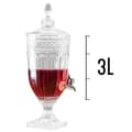 Miniatyrbild 3 av 4: Saftfontän - GlassWare - 3L - Stöttåligt Glas - Metallkran - Transparent
