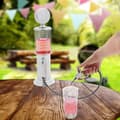 Miniatyrbild 5 av 6: Relaxdays Distribuitör för alkoholhaltiga drycker, öl, etc., rolig, i plast och silikon, 900 ml, kromad
