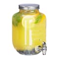 Miniatyrbild 1 av 6: Relaxdays 3,5 liters dryckesautomat, lemonad, krankaraff i glas, vintage retro, dryckesfontän, klar