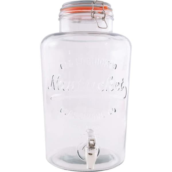 Dryckesdispenser - POINT-VIRGULE - Glas med Kran - 8L - För Cocktails och Iste