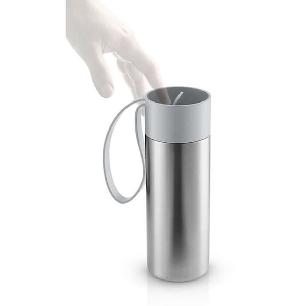 Thermosmugg - Eva Solo - To Go - 350 ml - Rostfritt stål - Silver/Ljusgrå