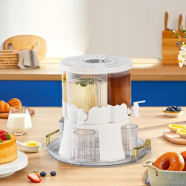 Dryckesdispenser, Stort kapacitet, Rotationsdesign, Idealisk för hemmabruk