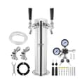 Miniatyrbillede 1 af 4: Kegerator Tower Kit, Dobbelt Taps, Rustfrit Stål Dispenser