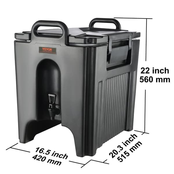 Isoleret drikkebeholder, 10 gallons kapacitet, 10+ timers termisk retention,10 gallon